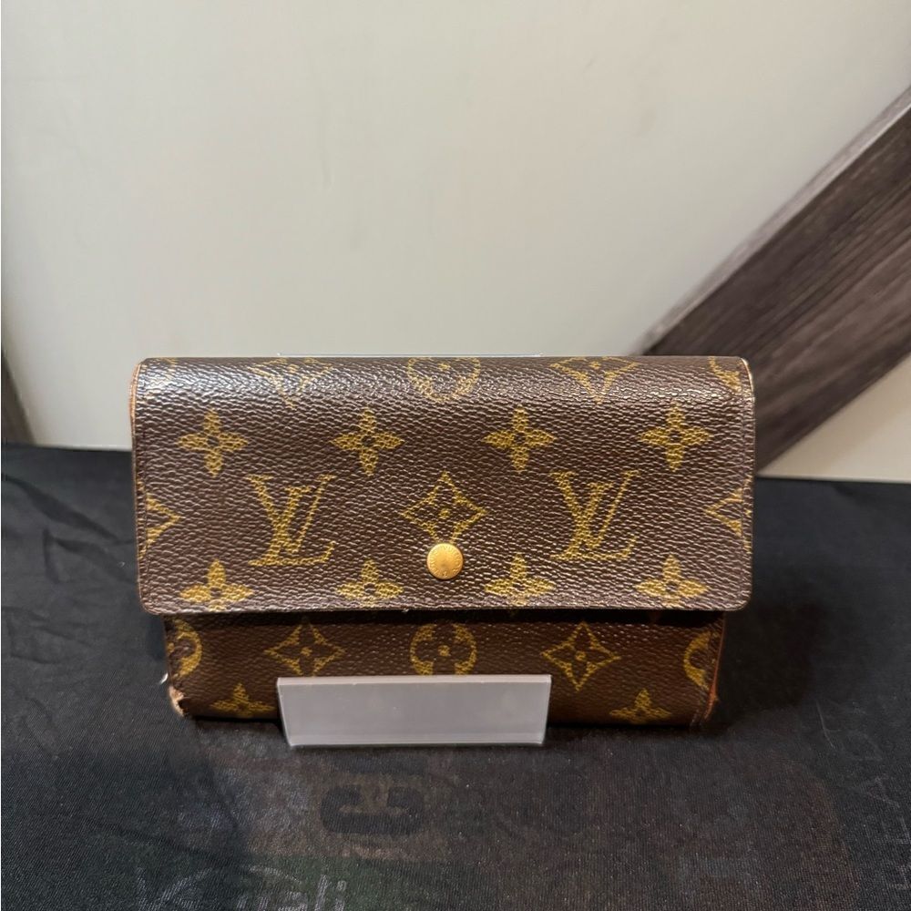 Louis Vuitton Monogram Porte Tresor Etui Papier Wallet M61202 SKS4142